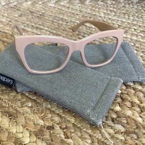 Shine On Blue Light Glasses Beautiful Tan with Sparkles